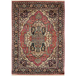 Hand-knotted Heriz Oriental Wool Rug (8' x 11')