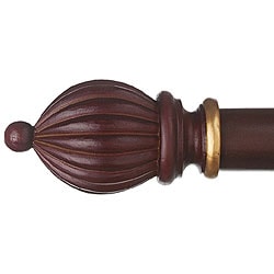 Cassidy West 8-foot Smooth Wood Curtain Rod Set