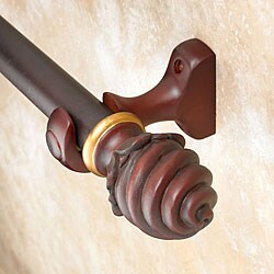 Cassidy West 8-foot Smooth Wood Curtain Rod Set