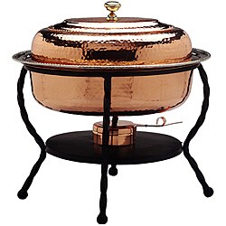 Oval Copper Chafing Dish