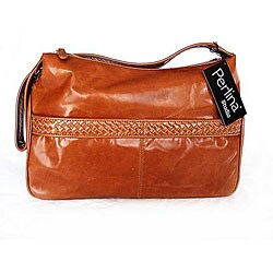 Perlina Studio Cognac Hobo Bag