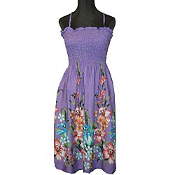 women's hawaiian dress purple