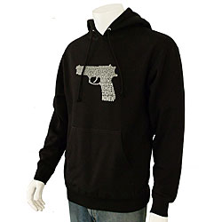 Los Angeles Pop Art Men's Gun Hooded Sweatshirt