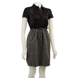 Max & Cleo Women's 'Twofer' Woven Dress