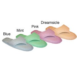 I Luv Planet Earth Women's Bamboo Waffle Memory Foam Slippers