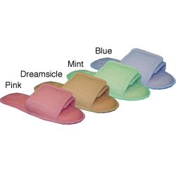 I Luv Planet Earth Adjustable Bamboo Scuff Memory Foam Slippers