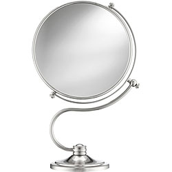 Conair 41795SM Curved Matte Nickel 7.5-inch Vanity Mirror
