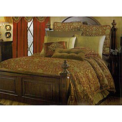 Genova Queen-size Chenille Jacquard Comforter Set 