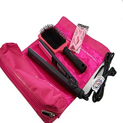 FHI Pink 1-inch Flat Iron Limited Edition Clutch Kit