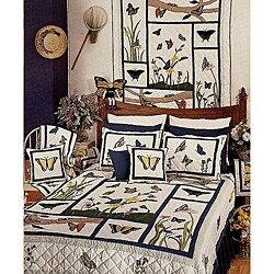 Twin-size 'Butterfly Kisses' Quilt