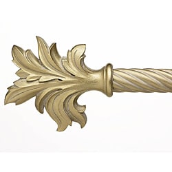 Cassidy West 8-foot Twist Wood Curtain Rod Set