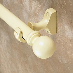 Cassidy West 4-foot Smooth Wood Curtain Rod Set