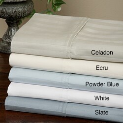 Cottonova 'Europe's Finest' 400tc Dobby Stripe Sateen Sheet Set