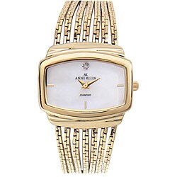 Anne Klein Women's Rose Goldtone Chain Watch