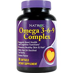 Natrol Omega-3 M/D Complex 3-6-9 VS Softgels (Pack of 3 90-count Bottles)