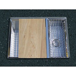Ticor Undermount 16-gauge Stainless Steel Beveled Square Sink