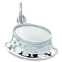 Sterling Silver 'Spot' Dog Dish Charm