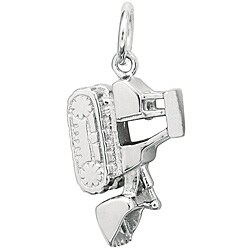 Sterling Silver Bull Dozer Charm