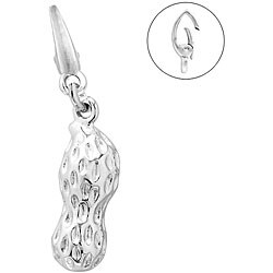 Sterling Silver Peanut Charm