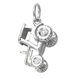 Sterling Silver 'Tractor' Charm