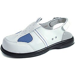 Sandbaggers Lori Breeze Women's White on Blue Shoes