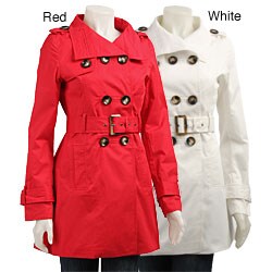 FINAL SALE Coffee Shop Women's Double-breasted Trench Jacket