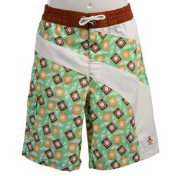 Original Penguin Boy's Geo Print Swim Trunks