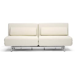 Annabel Cream Convertible Sofa Bed Futon