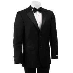 Kenneth Cole Men's Black Wool 2-button Tuxedo