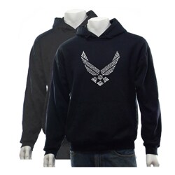 Los Angeles Pop Art Men's Air Force Hooded Sweatshirt
