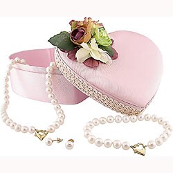 14k Gold Freshwater Pearl 3-piece Jewelry Set (6-7 mm) (Case of 3 Sets)