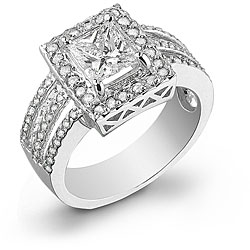 14k Gold 2 1/2ct TDW Diamond Engagement Ring (G, SI1) (Size 6.5)