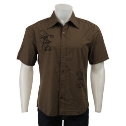 DO Denim Mens Fleur de Lis Woven Shirt 