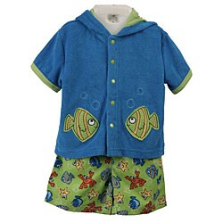 FINAL SALE Baby Togs Infant Boy's 2-piece Bathing Suit Set