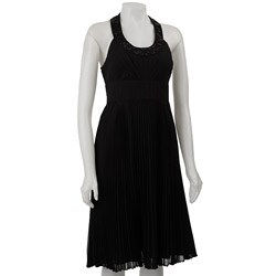 FINAL SALE Jones New York Women's Beaded Chiffon Halter Dress