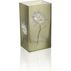 Hand-blown Fuzzy Dandelion Glass Vase