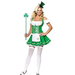 St. Patrick's Day Lucky Lass Aproned Dress