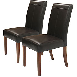 Avalon Bi-cast Leather Dining Room Side Chair (Set of Two)