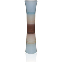 Hand-blown Bamboo Glass Fluted Vase
