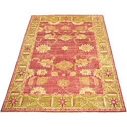 Egyptian Red/ Green Rug (9'6 x 12'6)