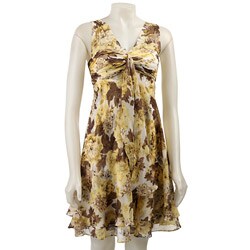 Donna Ricco Women's Petite Chiffon Dress.