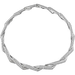 18k White Gold 10 5/8ct TDW Diamond Swirl Necklace (GH, I1)