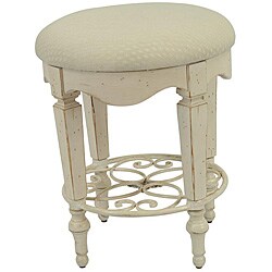 Melissa Antique White Vanity Stool