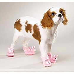 Pink Bunny Doggie Slippers