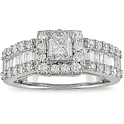 14k Gold 1-3/8ct TDW Diamond Engagement Ring