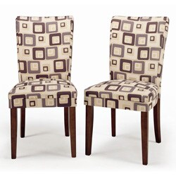 Parson Brick Upholstered Dining Chair (Set of Two)