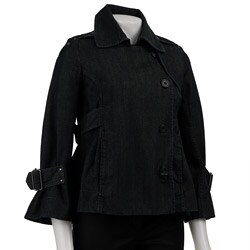 FINAL SALE Earl Jeans Nottingham Denim Short Trench Jacket