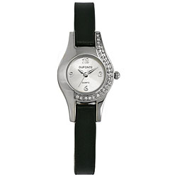 Dufonte by Lucien Piccard Women's Fashion Bezel Black Watch