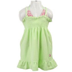 FINAL SALE U.S. Polo Infant Girl's Swimsuit and Cover-up Set