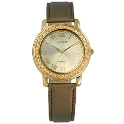 Dufonte by Lucien Piccard Women's Brown Strap Watch